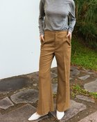 【ドゥクラッセ/DoCLASSE】のハイカウントサキソニー・ストレートパンツ キャメル|ID: prp329100004938385 ipo3291000000037102840