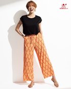 【ドゥクラッセ/DoCLASSE】のUVスラブ・セミワイドパンツ/63cm 人気、トレンドファッション・服の通販 founy(ファニー) ファッション Fashion レディースファッション Fashion for Women パンツ Pants & Trousers コンパクト Compact, Small Size チュニック Tunic, Long Top ドローコード Drawcord, Drawstring Cord thumbnail オレンジパターン|ID: prp329100004938386 ipo3291000000037057515