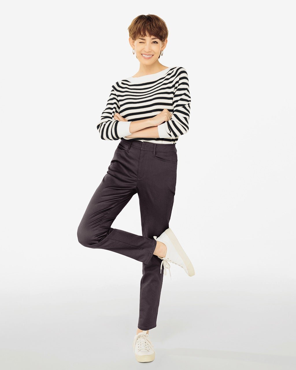 【ドゥクラッセ/DoCLASSE】のミラクルストレッチ・スリム/72cm インテリア・キッズ・メンズ・レディースファッション・服の通販 founy(ファニー) 　ファッション　Fashion　レディースファッション　Fashion for Women　パンツ　Pants & Trousers　ストレッチ　Stretch, Stretchy Fabric　スリム　Slim, Slim Fit　人気　Popular, Best Seller　フロント　Front, Front Design　ヨガ　Yoga, Yoga Wear　ループ　Loop, Loop Knit　ビジネス 仕事 通勤　Business / Work / Commuting　チャコール|ID: prp329100004938389 ipo3291000000037057525