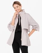 【ドゥクラッセ/DoCLASSE】のメモリータフタ・ペプラムギャザージャケット ウォームグレー|ID: prp329100004938391 ipo3291000000037057536