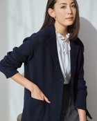 【ドゥクラッセ/DoCLASSE】の鹿の子ニット・テーラードジャケット ネイビー|ID: prp329100004938405 ipo3291000000037057587
