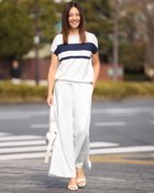 【ドゥクラッセ/DoCLASSE】のドライタッチツイル・タックバギーパンツ 人気、トレンドファッション・服の通販 founy(ファニー) ファッション Fashion レディースファッション Fashion for Women パンツ Pants & Trousers シンプル Simple, Minimal ツイル Twist, Twisted Detail トレンド Trend, Trending Now ドレープ Drape, Draping Fabric フレア Flare, Flared thumbnail ホワイト|ID: prp329100004938406 ipo3291000000037057590