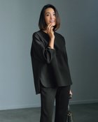 【ドゥクラッセ/DoCLASSE】のトリアセスキューバ・フォルムトップス 人気、トレンドファッション・服の通販 founy(ファニー) ファッション Fashion レディースファッション Fashion for Women トップス・カットソー Cut & Sew Tops シャツ・ブラウス・オフィスカジュアル Elegant Blouses & Button-Ups ストレッチ Stretch, Stretchy Fabric スリット Slit, Slit Detail セットアップ Set-Up, Coordinated Outfit バランス Balance, Style Balance フォルム Silhouette, Form thumbnail ブラック|ID: prp329100004938407 ipo3291000000037057592