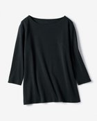 【ドゥクラッセ/DoCLASSE】のボートネック/7分袖・ドゥクラッセTシャツ(60cm丈) ブラック|ID: prp329100004942369 ipo3291000000037235906