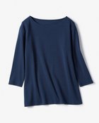 【ドゥクラッセ/DoCLASSE】のボートネック/7分袖・ドゥクラッセTシャツ(60cm丈) ミッドナイトブルー|ID: prp329100004942369 ipo3291000000037329255