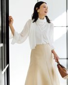【ドゥクラッセ/DoCLASSE】のシアーシフォン・ストールブラウス 人気、トレンドファッション・服の通販 founy(ファニー) ファッション Fashion レディースファッション Fashion for Women ギャザー Gathered, Ruffled スカーフ Scarf, Neckwear ストール Stole, Wrap thumbnail ホワイト|ID: prp329100004942371 ipo3291000000037094033