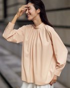 【ドゥクラッセ/DoCLASSE】のストレッチジョーゼット・スタンドネックブラウス 人気、トレンドファッション・服の通販 founy(ファニー) ファッション Fashion レディースファッション Fashion for Women トップス・カットソー Cut & Sew Tops シャツ・ブラウス・オフィスカジュアル Elegant Blouses & Button-Ups エレガント 上品 Elegant ジャケット Jacket, Outerwear ジョーゼット Georgette, Semi-Sheer Fabric スタンド Stand Collar, Upright Stand ストレッチ Stretch, Stretchy Fabric ビジネス 仕事 通勤 Business / Work / Commuting thumbnail ピンクベージュ|ID: prp329100004942750 ipo3291000000037099046