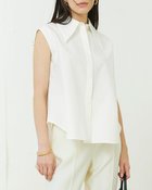 【ドゥクラッセ/DoCLASSE】のタイプライターコットン・ノースリーブブラウス 人気、トレンドファッション・服の通販 founy(ファニー) ファッション Fashion レディースファッション Fashion for Women トップス・カットソー Cut & Sew Tops キャミソール&ノースリーブ Camisoles & Sleeveless Tops シャツ・ブラウス・オフィスカジュアル Elegant Blouses & Button-Ups なめらか Smooth, Silky Texture カッティング Cutting Detail ノースリーブ Sleeveless, No-Sleeve モダン Modern, Contemporary thumbnail ホワイト|ID: prp329100004942755 ipo3291000000037099068