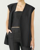 【ドゥクラッセ/DoCLASSE】のシルクウール・ビスチェ 人気、トレンドファッション・服の通販 founy(ファニー) ファッション Fashion レディースファッション Fashion for Women トップス・カットソー Cut & Sew Tops シャツ・ブラウス・オフィスカジュアル Elegant Blouses & Button-Ups ビスチェ Bustiers & Corset Tops / Layered Bustier Style インナー Innerwear クール Cool, Chic シルク Silk, 100% Silk シンプル Simple, Minimal ジャケット Jacket, Outerwear ビスチェ Bustier, Corset Top ミックス Mix, Mixed Style thumbnail ブラック|ID: prp329100004942756 ipo3291000000037099070