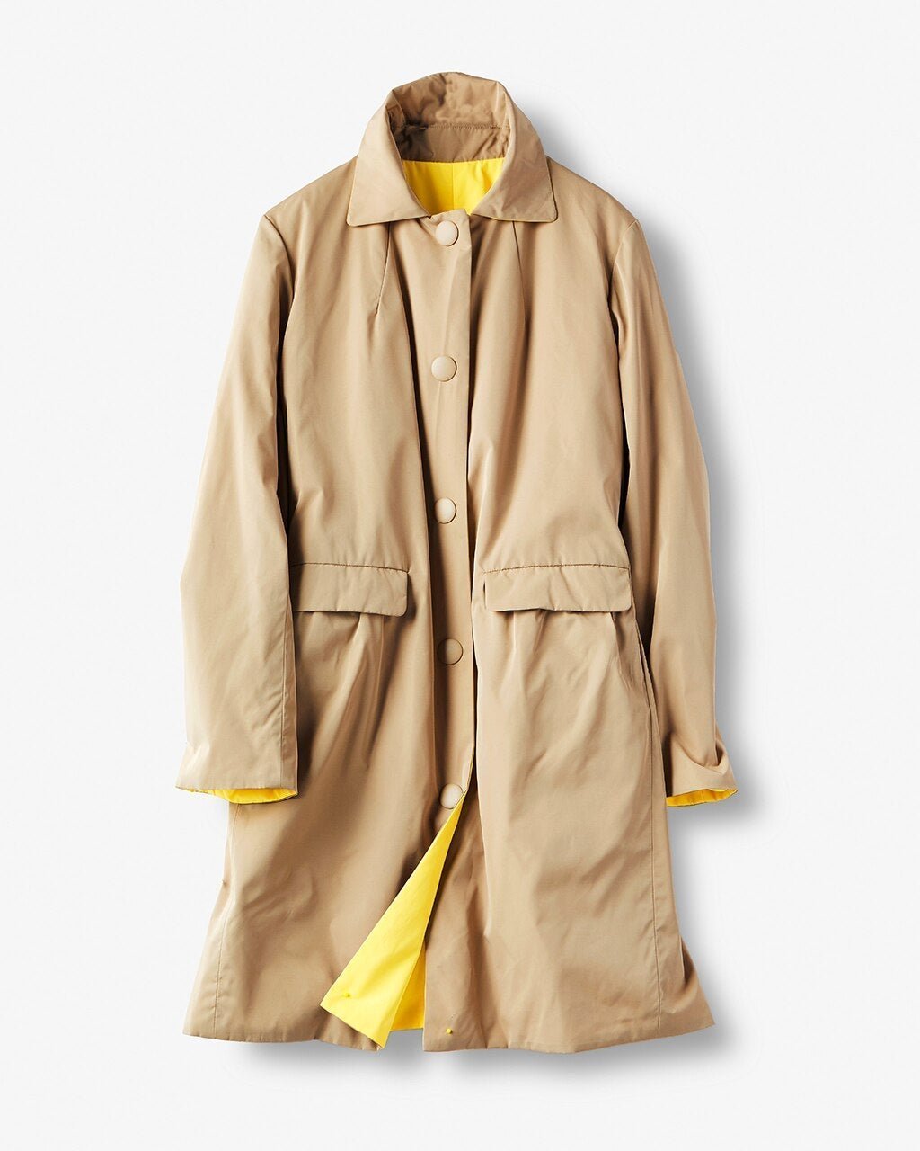 【ドゥクラッセ/DoCLASSE】のマジカルサーモ・リバーステンカラーコート インテリア・キッズ・メンズ・レディースファッション・服の通販 founy(ファニー) 　ファッション　Fashion　レディースファッション　Fashion for Women　アウター　Coat / Outerwear Collection　コート・ロングコート・ピーコート　Long Coats, Peacoats & More　ウォーム　Warm Fabric　カッティング　Cutting Detail　ギャザー　Gathered, Ruffled　クール　Cool, Chic　シンプル　Simple, Minimal　タフタ　Taffeta, Structured Fabric　ダウン　Down, Puffer　人気　Popular, Best Seller　リバーシブル　Reversible, Two-Sided　トープ|ID: prp329100004942762 ipo3291000000037099089