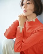 【ドゥクラッセ/DoCLASSE】のシルクフィール・レイヤード風ハイネック 人気、トレンドファッション・服の通販 founy(ファニー) ファッション Fashion レディースファッション Fashion for Women トップス・カットソー Cut & Sew Tops ニット Knit Tops & Sweaters なめらか Smooth, Silky Texture カフス Cuff Design セーター Sweater, Knitwear ハイネック High Neck, Mock Neck 冬 Winter / This Winter 春 Spring 秋 Autumn thumbnail オレンジ|ID: prp329100004942763 ipo3291000000037099092