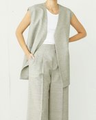 【ドゥクラッセ/DoCLASSE】のヘザーリネンウール・ボクシージレ ライトグレー|ID: prp329100004942771 ipo3291000000037099123