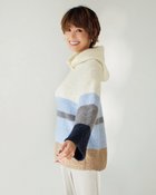 【ドゥクラッセ/DoCLASSE】のループヤーン・ボーダーフーディプルオーバー 人気、トレンドファッション・服の通販 founy(ファニー) ファッション Fashion レディースファッション Fashion for Women トップス・カットソー Cut & Sew Tops ニット Knit Tops & Sweaters カジュアルプルオーバー・ニットトップス Pullovers & Knit Tops / Casual Pullovers セーター Sweater, Knitwear ボーダー Border, Stripe thumbnail マルチ|ID: prp329100004943082 ipo3291000000037102717