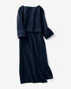 【ドゥクラッセ/DoCLASSE】のストレッチポンチ・アシメワンピース 人気、トレンドファッション・服の通販 founy(ファニー) ファッション Fashion レディースファッション Fashion for Women ワンピース Dresses カットソー Cut and Sewn Top ストレッチ Stretch, Stretchy Fabric スリット Slit, Slit Detail ベーシック Basic, Essential thumbnail ネイビーストライプ|ID: prp329100004943083 ipo3291000000037102791