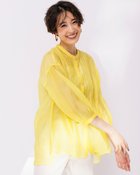 【ドゥクラッセ/DoCLASSE】のシアークロス・ピンタックブラウス 人気、トレンドファッション・服の通販 founy(ファニー) ファッション Fashion レディースファッション Fashion for Women トップス・カットソー Cut & Sew Tops シャツ・ブラウス・オフィスカジュアル Elegant Blouses & Button-Ups チュニック Tunic, Long Top thumbnail イエロー|ID: prp329100004943105 ipo3291000000037103075