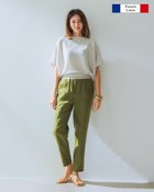 【ドゥクラッセ/DoCLASSE】の14番リネン・グログランテーパードパンツ 人気、トレンドファッション・服の通販 founy(ファニー) ファッション Fashion レディースファッション Fashion for Women パンツ Pants & Trousers フランス France, French フレンチ French, French Style リネン Linen, Linen Fabric 夏 Summer thumbnail カーキ|ID: prp329100004943111 ipo3291000000037103135