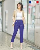 【ドゥクラッセ/DoCLASSE】の14番リネン・グログランテーパードパンツ 人気、トレンドファッション・服の通販 founy(ファニー) ファッション Fashion レディースファッション Fashion for Women パンツ Pants & Trousers フランス France, French フレンチ French, French Style リネン Linen, Linen Fabric 夏 Summer thumbnail ブルー|ID: prp329100004943111 ipo3291000000037103138