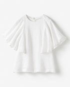 【ドゥクラッセ/DoCLASSE】の66番手オランダリネン・フレア袖ブラウス 人気、トレンドファッション・服の通販 founy(ファニー) ファッション Fashion レディースファッション Fashion for Women トップス・カットソー Cut & Sew Tops シャツ・ブラウス・オフィスカジュアル Elegant Blouses & Button-Ups なめらか Smooth, Silky Texture ノースリーブ Sleeveless, No-Sleeve フレア Flare, Flared リネン Linen, Linen Fabric 夏 Summer thumbnail ホワイト|ID: prp329100004943138 ipo3291000000037103723