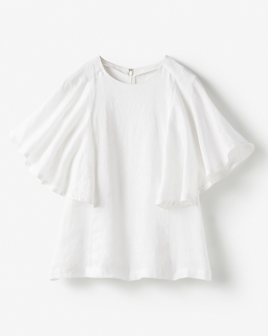 【ドゥクラッセ/DoCLASSE】の66番手オランダリネン・フレア袖ブラウス インテリア・キッズ・メンズ・レディースファッション・服の通販 founy(ファニー) 　ファッション　Fashion　レディースファッション　Fashion for Women　トップス・カットソー　Cut & Sew Tops　シャツ・ブラウス・オフィスカジュアル　Elegant Blouses & Button-Ups　なめらか　Smooth, Silky Texture　ノースリーブ　Sleeveless, No-Sleeve　フレア　Flare, Flared　リネン　Linen, Linen Fabric　夏　Summer　ホワイト|ID: prp329100004943138 ipo3291000000037103723