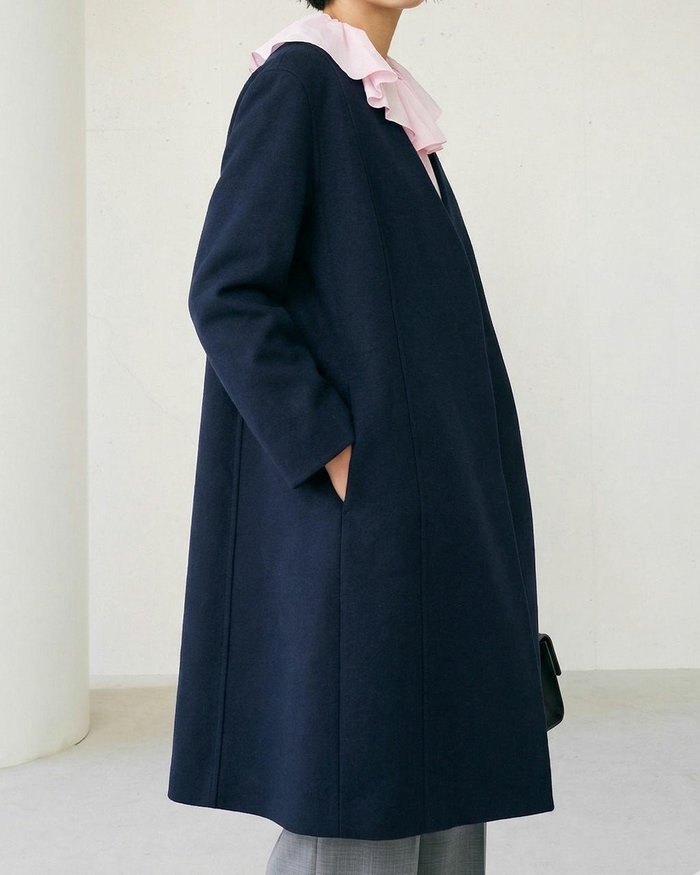 【ドゥクラッセ/DoCLASSE】のコットンダブルフェイス・コクーンコート インテリア・キッズ・メンズ・レディースファッション・服の通販 founy(ファウニー) https://founy.com/ ファッション Fashion レディースファッション Fashion for Women アウター Coat / Outerwear Collection コート・ロングコート・ピーコート Long Coats, Peacoats & More シェイプ Shape, Slim Fit スマート Smart, Elegant 春 Spring |ID: prp329100004943141 ipo3291000000037236664