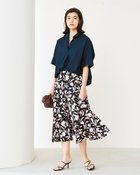 【ドゥクラッセ/DoCLASSE】のUVスラブ・Aラインスカート ネイビーパターン|ID: prp329100004949522 ipo3291000000037142537