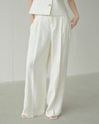 【ドゥクラッセ/DoCLASSE】のオックスリネン・タックワイドパンツ 大人の最旬トレンドファッション＆コーディネート founy(ファウニー) ファッション Fashion レディースファッション Fashion for Women パンツ Pants & Trousers 新作・新入荷 New Arrivals / New In ジャケット Jacket, Outerwear セットアップ Set-Up, Coordinated Outfit フェミニン Feminine, Girly ベスト Vest, Waistcoat ラグジュアリー Luxury, Elegant リネン Linen, Linen Fabric ワイド Wide, Wide Fit thumbnail アイボリー|ID: prp329100004963463 ipo3291000000037236512