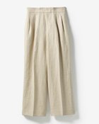 【ドゥクラッセ/DoCLASSE】のオックスリネン・タックワイドパンツ 大人の最旬トレンドファッション＆コーディネート founy(ファウニー) ファッション Fashion レディースファッション Fashion for Women パンツ Pants & Trousers 新作・新入荷 New Arrivals / New In ジャケット Jacket, Outerwear セットアップ Set-Up, Coordinated Outfit フェミニン Feminine, Girly ベスト Vest, Waistcoat ラグジュアリー Luxury, Elegant リネン Linen, Linen Fabric ワイド Wide, Wide Fit thumbnail グレージュ|ID: prp329100004963463 ipo3291000000037236513