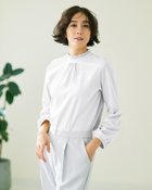【ドゥクラッセ/DoCLASSE】の超長綿・異素材フリルハイネック ホワイト|ID: prp329100004963882 ipo3291000000037247323