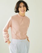 【ドゥクラッセ/DoCLASSE】の超長綿・異素材フリルハイネック ライトコーラル|ID: prp329100004963882 ipo3291000000037247324