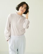 【ドゥクラッセ/DoCLASSE】の超長綿・異素材フリルハイネック ライトグレー|ID: prp329100004963882 ipo3291000000037247327