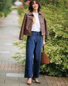【ドゥクラッセ/DoCLASSE】のライトデニム・ボーイフレンドストレート 大人の最旬トレンドファッション＆コーディネート founy(ファウニー) ファッション Fashion レディースファッション Fashion for Women パンツ Pants & Trousers おすすめ Recommended / Our Picks コイン Coin, Coin Design ストレッチ Stretch, Stretchy Fabric ストレート Straight, Straight Cut デニム Denim, Jeans Material ドット Polka Dot, Dot Pattern フラワー Flower, Floral ポケット Pocket, Pocket Detail thumbnail アンティークインディゴ|ID: prp329100004967359 ipo3291000000037259219