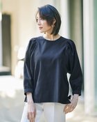 【ドゥクラッセ/DoCLASSE】のモールコットン・ギャザーブラウス ネイビー|ID: prp329100004971698 ipo3291000000037282330