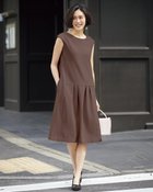 【ドゥクラッセ/DoCLASSE】のクレープカットソー・ワンピース モカ|ID: prp329100004971710 ipo3291000000037282377