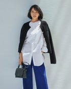 【ドゥクラッセ/DoCLASSE】のリボンヤーン・ツイーディニットジャケット 大人の最旬トレンドファッション＆コーディネート founy(ファウニー) ファッション Fashion レディースファッション Fashion for Women アウター Coat / Outerwear Collection レディースジャケット・軽アウター Jackets ジャケット Jacket, Outerwear ツイード Twill, Twill Weave バランス Balance, Style Balance フォルム Silhouette, Form フレア Flare, Flared ボックス Boxy, Box Shape ミックス Mix, Mixed Style メタル Metal, Metal Parts ワイド Wide, Wide Fit thumbnail ブラック|ID: prp329100004975728 ipo3291000000037299129