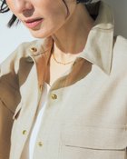 【ドゥクラッセ/DoCLASSE】のラメリネン・シャツジャケット 大人の最旬トレンドファッション＆コーディネート founy(ファウニー) ファッション Fashion レディースファッション Fashion for Women アウター Coat / Outerwear Collection レディースジャケット・軽アウター Jackets ジャケット Jacket, Outerwear セットアップ Set-Up, Coordinated Outfit リネン Linen, Linen Fabric ワイド Wide, Wide Fit 夏 Summer thumbnail ベージュ|ID: prp329100004975731 ipo3291000000037299137