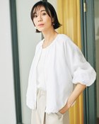 【ドゥクラッセ/DoCLASSE】のシアーラミー・ジップアップブルゾン 大人の最旬トレンドファッション＆コーディネート founy(ファウニー) ファッション Fashion レディースファッション Fashion for Women アウター Coat / Outerwear Collection レディースジャケット・軽アウター Jackets ブルゾンジャケット・スポーティアウター Blouson Jackets カーディガン Cardigan, Knitwear シアー Sheer, See-Through ジャケット Jacket, Outerwear ブルゾン Blouson, Bomber Jacket ミックス Mix, Mixed Style エレガント 上品 Elegant 今季 This Season, Current Season thumbnail オフホワイト|ID: prp329100004982956 ipo3291000000037329238