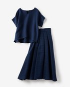 【ドゥクラッセ/DoCLASSE】のレーシージャカード・フレアセットアップ 大人の最旬トレンドファッション＆コーディネート founy(ファウニー) ファッション Fashion レディースファッション Fashion for Women ワンピース Dresses オーガンジー Organza Fabric セットアップ Set-Up, Coordinated Outfit フレア Flare, Flared 夏 Summer 春 Spring S/S・春夏 SS, Spring/Summer, Warm Season thumbnail ネイビー|ID: prp329100004982959 ipo3291000000037329258