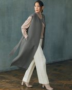 【ドゥクラッセ/DoCLASSE】のカシミヤ混ウールリバー・クルーネックジレ 大人の最旬トレンドファッション＆コーディネート founy(ファウニー) ファッション Fashion レディースファッション Fashion for Women アウター Coat / Outerwear Collection レディースジャケット・軽アウター Jackets シンプル Simple, Minimal ジャケット Jacket, Outerwear スペシャル Special, Limited Edition タートル Turtleneck, Turtle Collar なめらか Smooth, Silky Texture ラグジュアリー Luxury, Elegant thumbnail モスグリーン|ID: prp329100004984176 ipo3291000000037337464