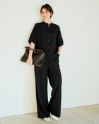 【ドゥクラッセ/DoCLASSE】のビューティバイアス・ブリーズパンツ/63㎝ 大人の最旬トレンドファッション＆コーディネート founy(ファウニー) ファッション Fashion レディースファッション Fashion for Women パンツ Pants & Trousers 秋 Autumn セットアップ Set-Up, Coordinated Outfit リネン Linen, Linen Fabric ワイド Wide, Wide Fit 新作・新入荷 New Arrivals / New In 夏 Summer エレガント 上品 Elegant thumbnail ブラック|ID: prp329100004985541 ipo3291000000037345320
