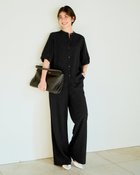 【ドゥクラッセ/DoCLASSE】のビューティバイアス・ブリーズパンツ/66㎝ 大人の最旬トレンドファッション＆コーディネート founy(ファウニー) ファッション Fashion レディースファッション Fashion for Women パンツ Pants & Trousers 秋 Autumn セットアップ Set-Up, Coordinated Outfit リネン Linen, Linen Fabric ワイド Wide, Wide Fit 新作・新入荷 New Arrivals / New In 夏 Summer エレガント 上品 Elegant thumbnail ブラック|ID: prp329100004985542 ipo3291000000037345335