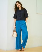 【ドゥクラッセ/DoCLASSE】のビューティバイアス・ブリーズパンツ/66㎝ 大人の最旬トレンドファッション＆コーディネート founy(ファウニー) ファッション Fashion レディースファッション Fashion for Women パンツ Pants & Trousers 秋 Autumn セットアップ Set-Up, Coordinated Outfit リネン Linen, Linen Fabric ワイド Wide, Wide Fit 新作・新入荷 New Arrivals / New In 夏 Summer エレガント 上品 Elegant thumbnail セルリアンブルー|ID: prp329100004985542 ipo3291000000037345338