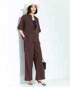 【ドゥクラッセ/DoCLASSE】のビューティバイアス・ブリーズパンツ/66㎝ 大人の最旬トレンドファッション＆コーディネート founy(ファウニー) ファッション Fashion レディースファッション Fashion for Women パンツ Pants & Trousers 秋 Autumn セットアップ Set-Up, Coordinated Outfit リネン Linen, Linen Fabric ワイド Wide, Wide Fit 新作・新入荷 New Arrivals / New In 夏 Summer エレガント 上品 Elegant thumbnail ダークブラウン|ID: prp329100004985542 ipo3291000000037345340