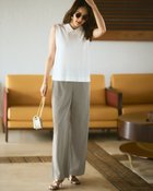 【ドゥクラッセ/DoCLASSE】のビューティバイアス・ブリーズパンツ/70㎝ 大人の最旬トレンドファッション＆コーディネート founy(ファウニー) ファッション Fashion レディースファッション Fashion for Women パンツ Pants & Trousers 秋 Autumn セットアップ Set-Up, Coordinated Outfit リネン Linen, Linen Fabric ワイド Wide, Wide Fit 新作・新入荷 New Arrivals / New In 夏 Summer エレガント 上品 Elegant thumbnail グレー|ID: prp329100004985543 ipo3291000000037345345