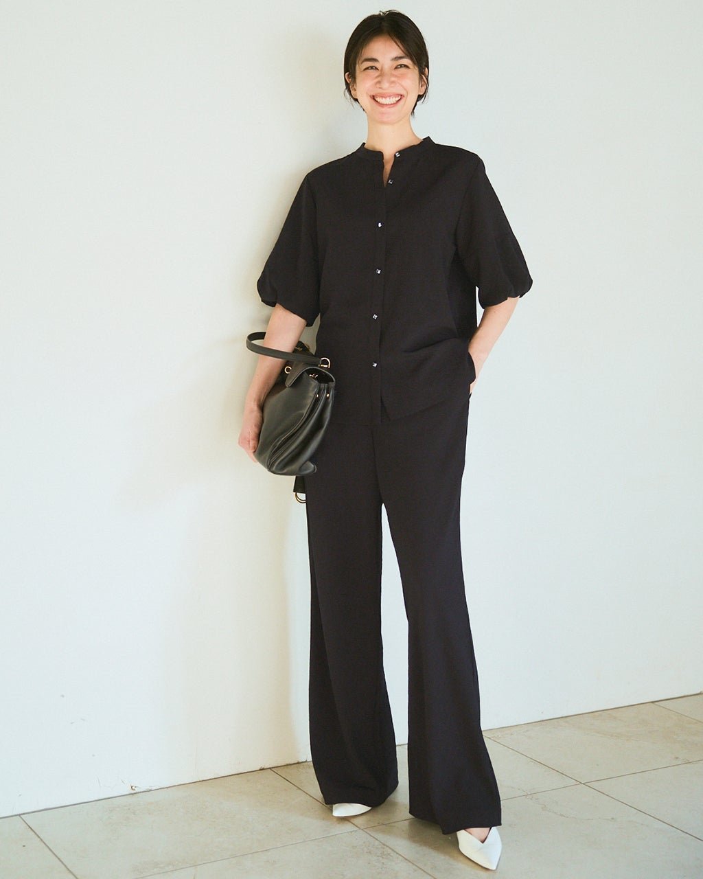 【ドゥクラッセ/DoCLASSE】のビューティバイアス・ブリーズパンツ/70㎝ インテリア・キッズ・メンズ・レディースファッション・服の通販 founy(ファウニー) 　ファッション　Fashion　レディースファッション　Fashion for Women　パンツ　Pants & Trousers　秋　Autumn　セットアップ　Set-Up, Coordinated Outfit　リネン　Linen, Linen Fabric　ワイド　Wide, Wide Fit　新作・新入荷　New Arrivals / New In　夏　Summer　エレガント 上品　Elegant　ブラック|ID: prp329100004985543 ipo3291000000037345347