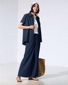 【ドゥクラッセ/DoCLASSE】のビューティバイアス・ブリーズパンツ/70㎝ 大人の最旬トレンドファッション＆コーディネート founy(ファウニー) ファッション Fashion レディースファッション Fashion for Women パンツ Pants & Trousers 秋 Autumn セットアップ Set-Up, Coordinated Outfit リネン Linen, Linen Fabric ワイド Wide, Wide Fit 新作・新入荷 New Arrivals / New In 夏 Summer エレガント 上品 Elegant thumbnail ネイビー|ID: prp329100004985543 ipo3291000000037345352