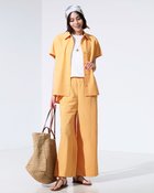 【ドゥクラッセ/DoCLASSE】のビューティバイアス・ブリーズパンツ/70㎝ 大人の最旬トレンドファッション＆コーディネート founy(ファウニー) ファッション Fashion レディースファッション Fashion for Women パンツ Pants & Trousers 秋 Autumn セットアップ Set-Up, Coordinated Outfit リネン Linen, Linen Fabric ワイド Wide, Wide Fit 新作・新入荷 New Arrivals / New In 夏 Summer エレガント 上品 Elegant thumbnail ライトオレンジ|ID: prp329100004985543 ipo3291000000037345354