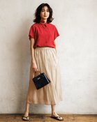 【ドゥクラッセ/DoCLASSE】のブリーズクロス・フレンチスリーブシャツ 大人の最旬トレンドファッション＆コーディネート founy(ファウニー) ファッション Fashion レディースファッション Fashion for Women トップス・カットソー Cut & Sew Tops シャツ・ブラウス・オフィスカジュアル Elegant Blouses & Button-Ups 新作・新入荷 New Arrivals / New In スリーブ Sleeve, Long Sleeve / Short Sleeve セットアップ Set-Up, Coordinated Outfit フレンチ French, French Style リネン Linen, Linen Fabric エレガント 上品 Elegant 夏 Summer thumbnail レッド|ID: prp329100004985544 ipo3291000000037345364