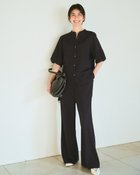 【ドゥクラッセ/DoCLASSE】のブリーズクロス・構築スリーブシャツ 大人の最旬トレンドファッション＆コーディネート founy(ファウニー) ファッション Fashion レディースファッション Fashion for Women トップス・カットソー Cut & Sew Tops シャツ・ブラウス・オフィスカジュアル Elegant Blouses & Button-Ups 新作・新入荷 New Arrivals / New In スリーブ Sleeve, Long Sleeve / Short Sleeve バルーン Balloon, Balloon Silhouette リネン Linen, Linen Fabric エレガント 上品 Elegant 夏 Summer thumbnail ブラック|ID: prp329100004985545 ipo3291000000037345372