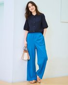 【ドゥクラッセ/DoCLASSE】のブリーズクロス・構築スリーブシャツ 大人の最旬トレンドファッション＆コーディネート founy(ファウニー) ファッション Fashion レディースファッション Fashion for Women トップス・カットソー Cut & Sew Tops シャツ・ブラウス・オフィスカジュアル Elegant Blouses & Button-Ups 新作・新入荷 New Arrivals / New In スリーブ Sleeve, Long Sleeve / Short Sleeve バルーン Balloon, Balloon Silhouette リネン Linen, Linen Fabric エレガント 上品 Elegant 夏 Summer thumbnail ネイビー|ID: prp329100004985545 ipo3291000000037345373