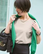 【ドゥクラッセ/DoCLASSE】のボートネック・5分袖N/スーピマ・ドゥクラッセTシャツ 大人の最旬トレンドファッション＆コーディネート founy(ファウニー) ファッション Fashion レディースファッション Fashion for Women トップス・カットソー Cut & Sew Tops シャツ・ブラウス・オフィスカジュアル Elegant Blouses & Button-Ups ロングTシャツ・Tシャツ Longline T-Shirts & Tees カットソー・ベーシックTシャツ Cut-and-Sewn Tops / Stretch Tees & Basics カットソー Cut and Sewn Top ショルダー Shoulder, Shoulder Strap シルク Silk, 100% Silk ジャケット Jacket, Outerwear スーピマ Supima, Premium Cotton ダブル Double, Double-Breasted 定番 Standard, Basic Item なめらか Smooth, Silky Texture 人気 Popular, Best Seller フロント Front, Front Design ベーシック Basic, Essential ラベンダー Lavender リラックス Relax, Relaxed Fit ワイド Wide, Wide Fit 新作・新入荷 New Arrivals / New In 夏 Summer エレガント 上品 Elegant ビジネス 仕事 通勤 Business / Work / Commuting thumbnail ライトグレー|ID: prp329100004985546 ipo3291000000037345376